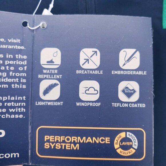 NWT PROQUIP  Blue 1/4 Zip Golf Pullover Windproof Half Sleeve Ultralite MEDIUM - Picture 10 of 13